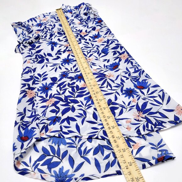 Liz Claiborne Womens Floral Flutter Sleeve Top Size 2XL V-Neck Office Mature - Picture 7 of 8